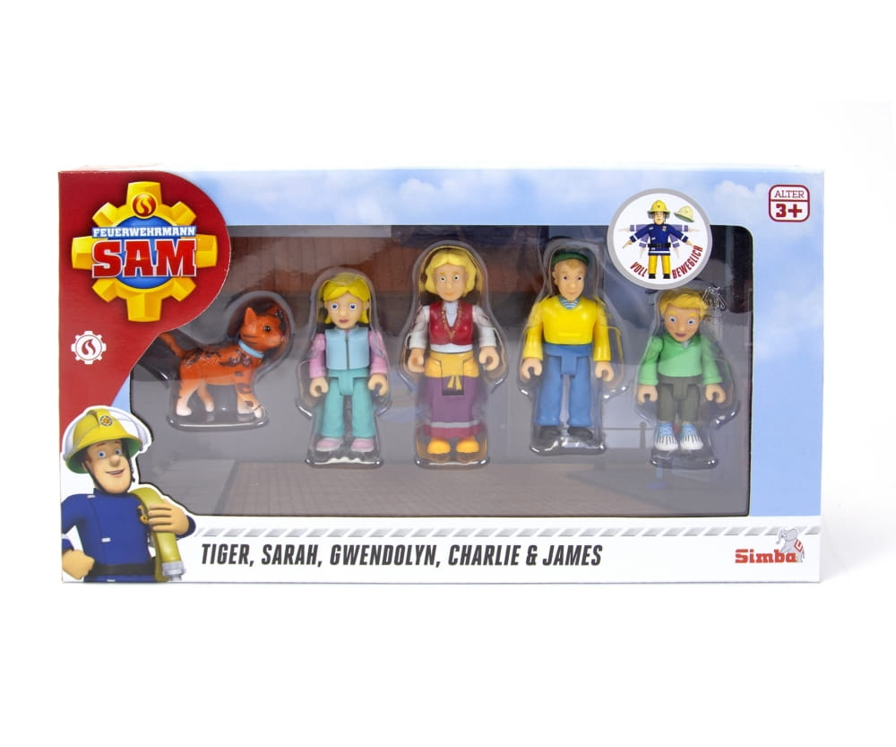 Simba Toys Feuerwehrmann Sam Familie Jones Figurenset