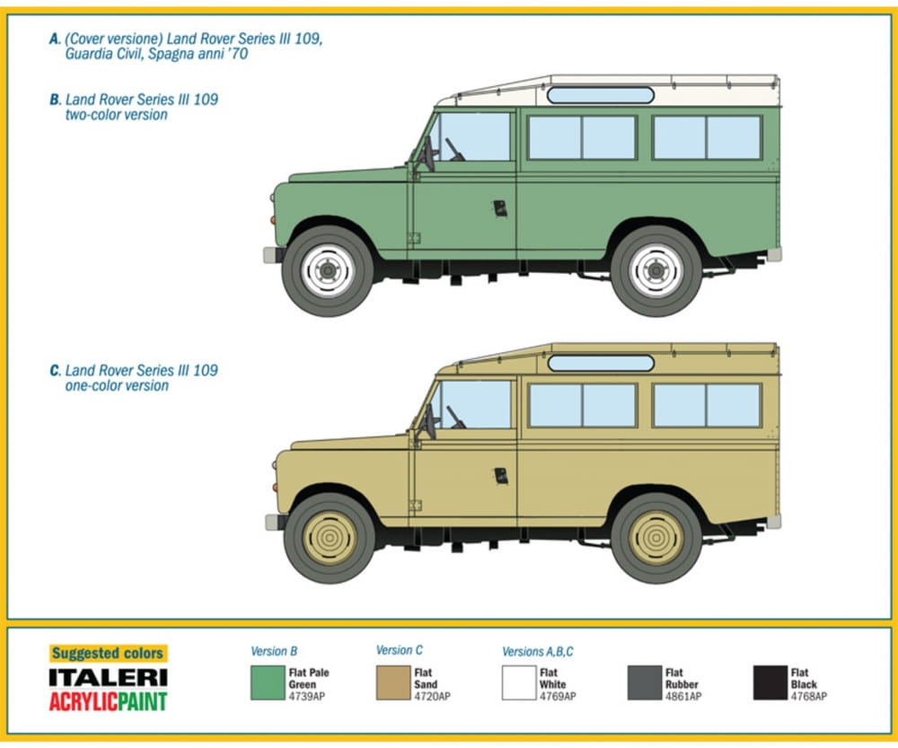 Italeri 1:35 Land Rover 109 "Guardia Civil"