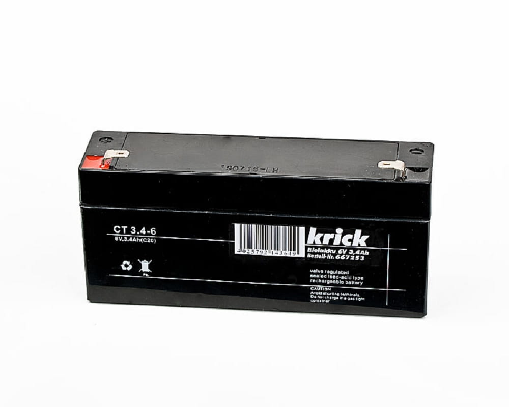 Krick Bleiakku 6V / 3,4Ah Krick Bleiakku 6V / 3,4Ah