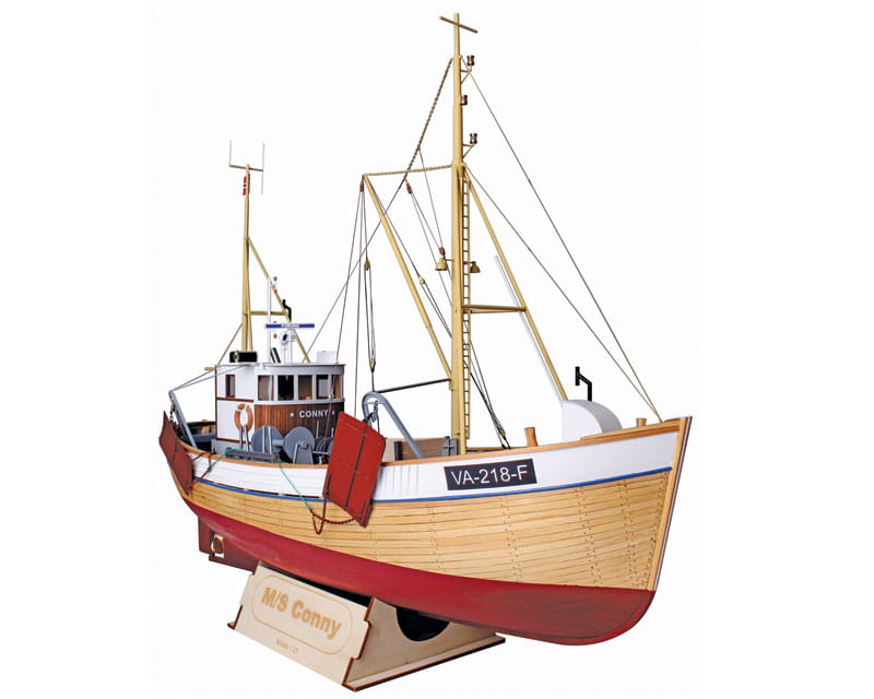 Modell-tec Boot MS Conny Norwegisches Fischerboot 1:25 Bausatz