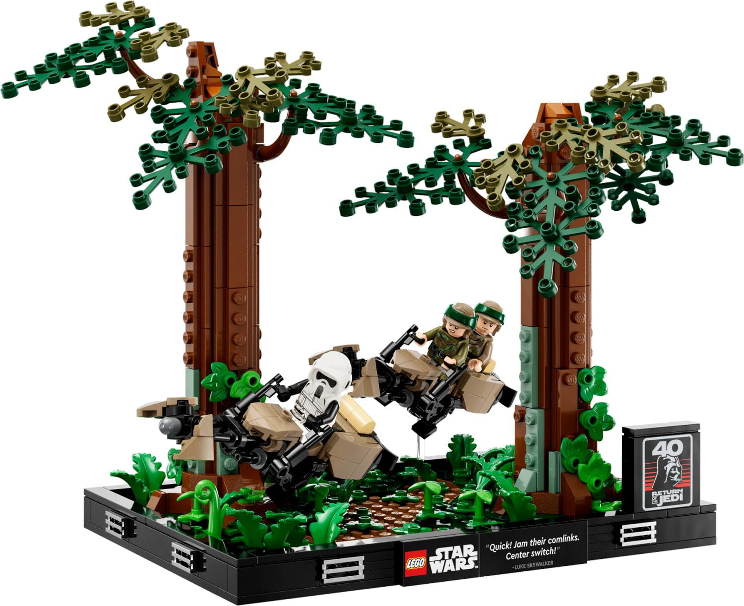 LEGO Star Wars™ Verfolgungsjagd auf Endor™ Diorama LEGO Star Wars™ Verfolgungsjagd auf Endor™ Diorama