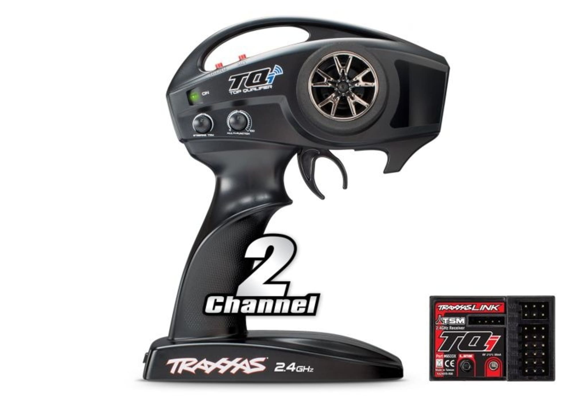 Traxxas TQi 2-Kanal 2.4 GHz Sender mit TSM-Empfaenger fuer RC Modelle