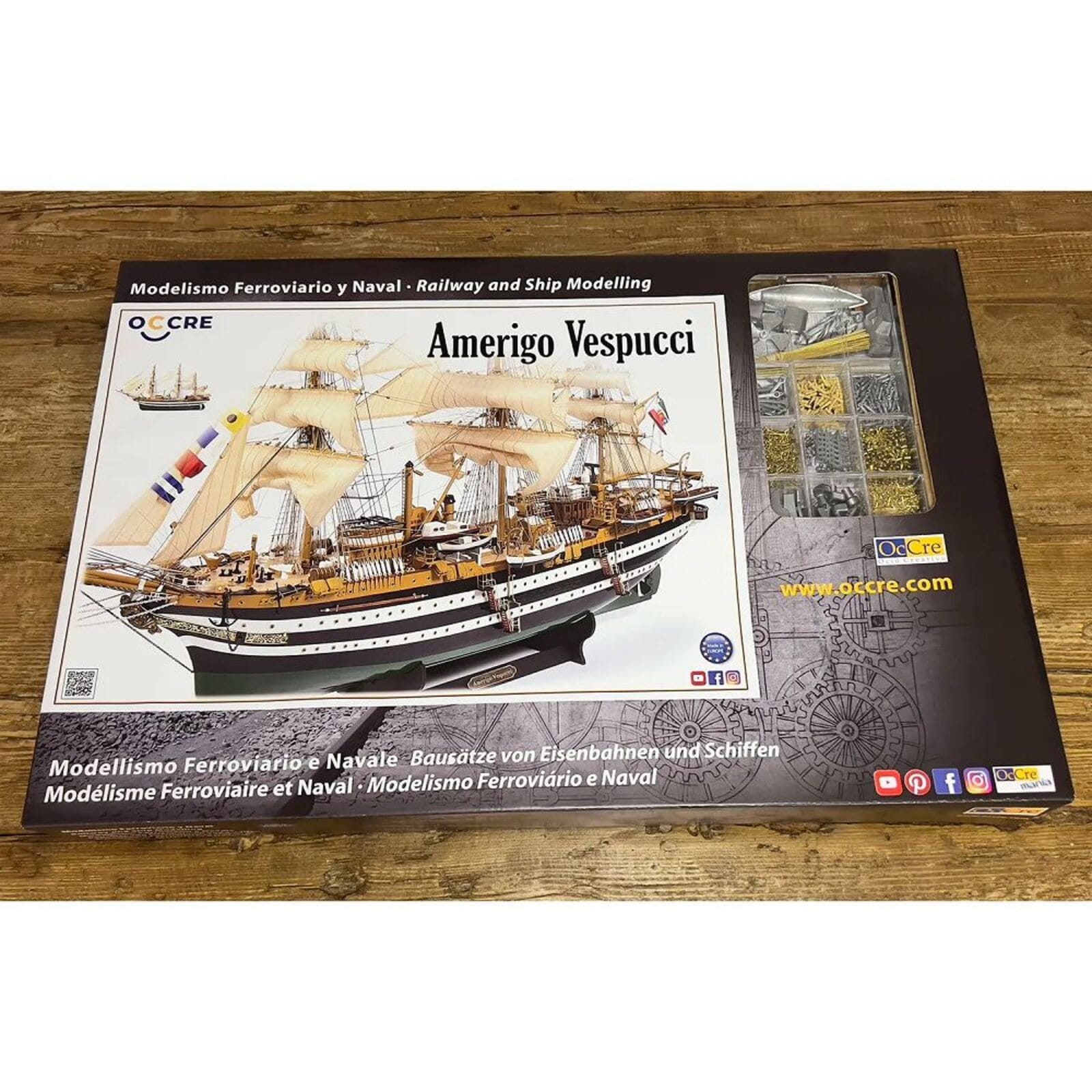 Amerigo Vespucci  Standmodellbausatz 1_100 mit Segelsatz - Modellzubehoer