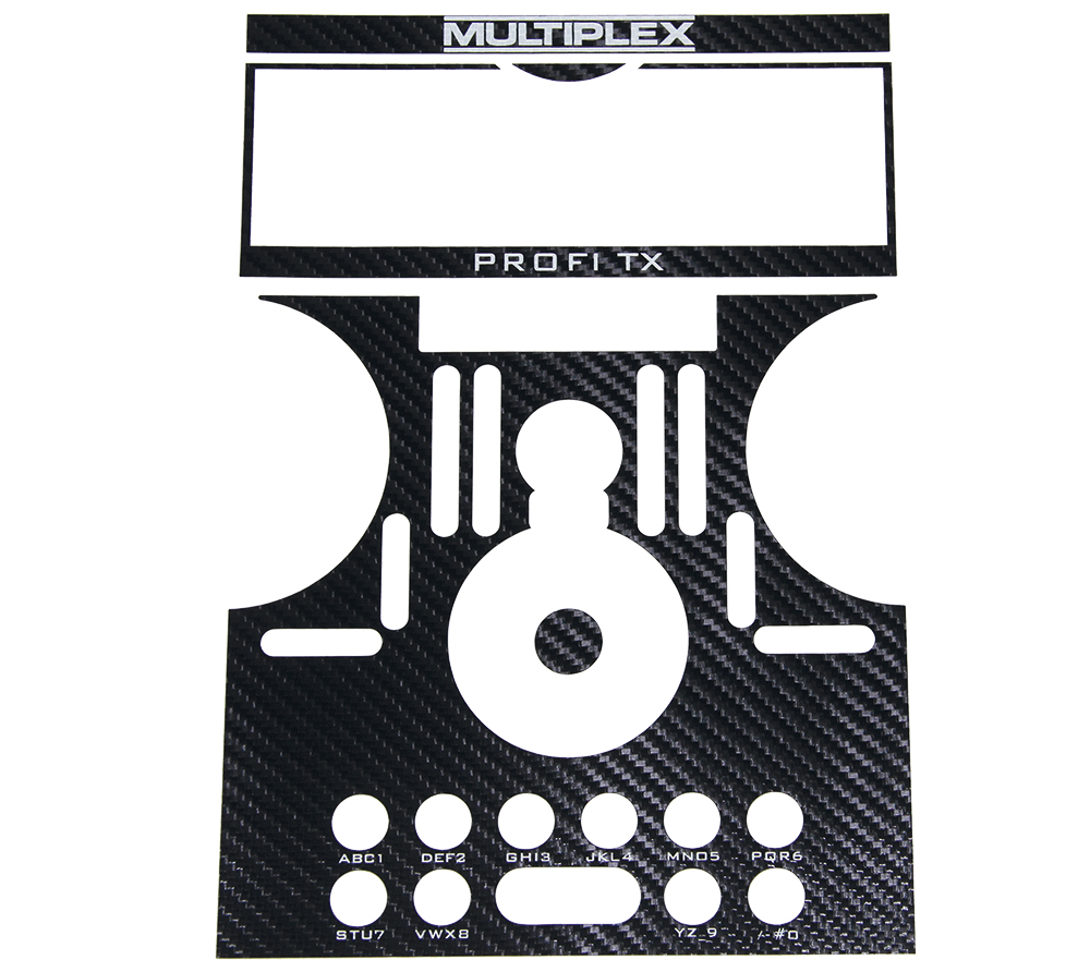 Multiplex Dekorbogen PROFI TX carbon schwarz - RC-Zubehoer