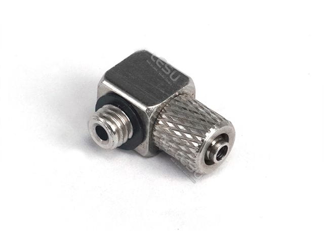 Lesu Hydraulik Anschluss-Nippel gewinkelt M5 für 4/2,5mm Schlauch