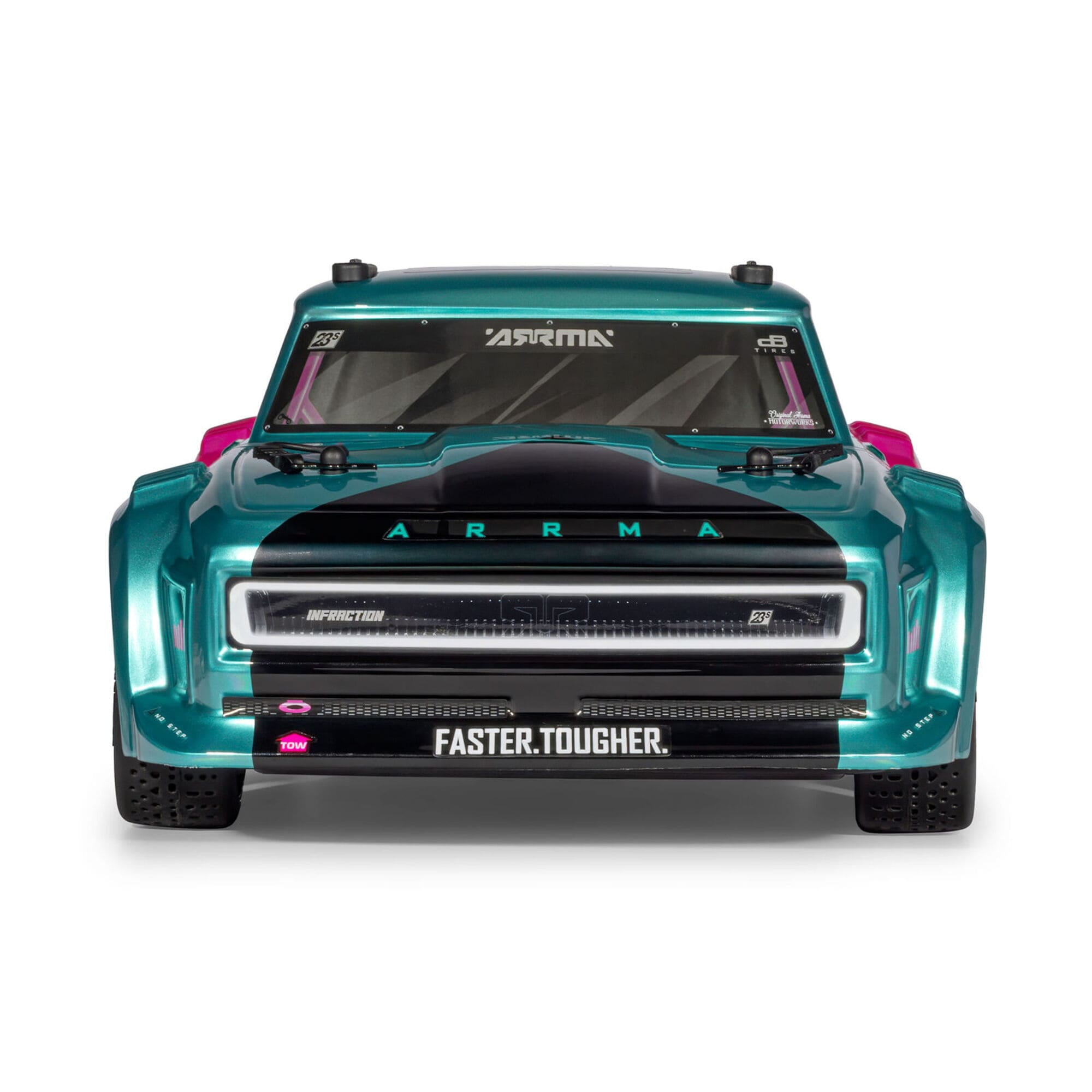 ARRMA Infraction 223S 1_8 RC Auto Brushless 4WD Street Basher in Pink