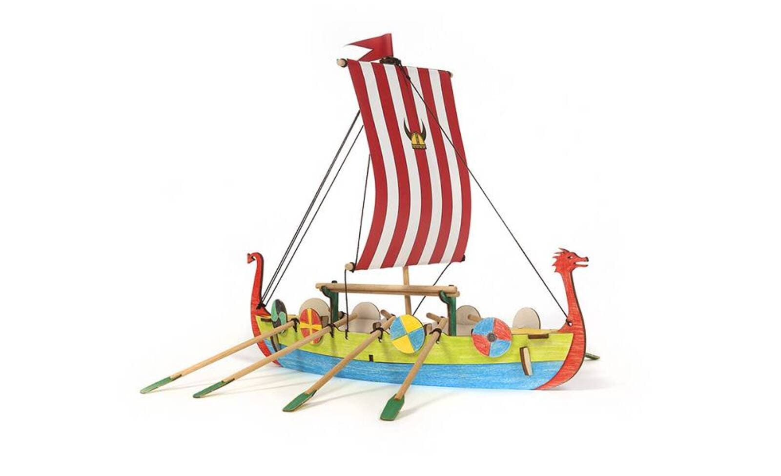 Modellbausatz - Vikinger Boot Bausatz fuer Kinder