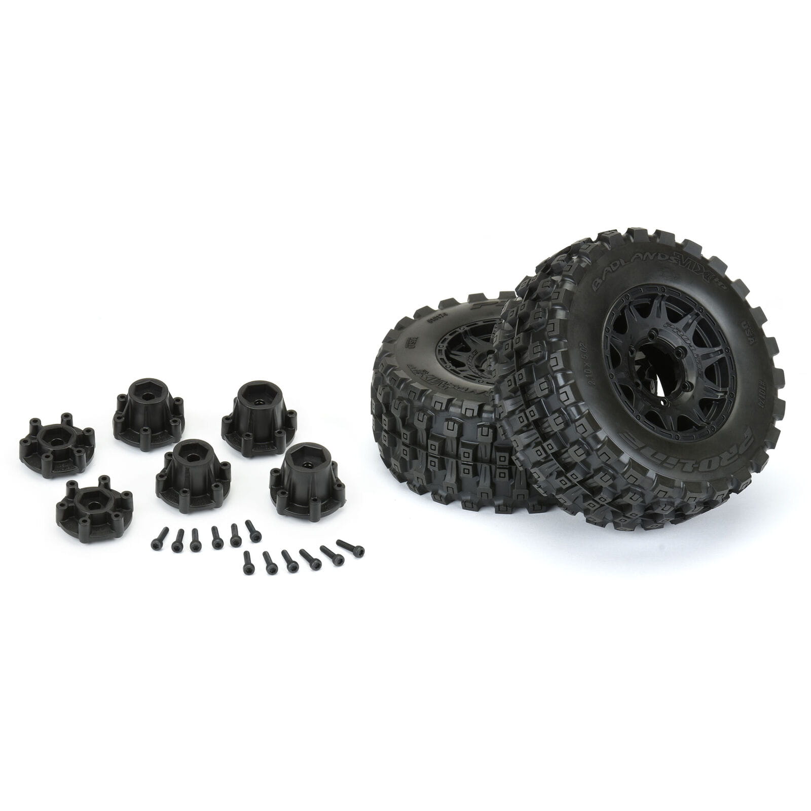 Proline Monstertruck Reifen Badlands MX28 HP 2.8 BELTED MTD Raid 2St. für Traxxas Stampede
