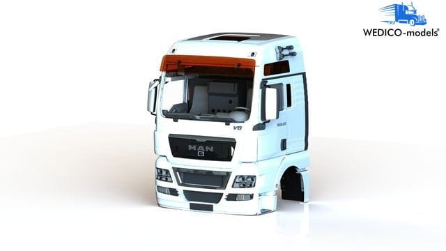 Wedico MAN TGX XXL-V8 Fahrerhaus, weiß