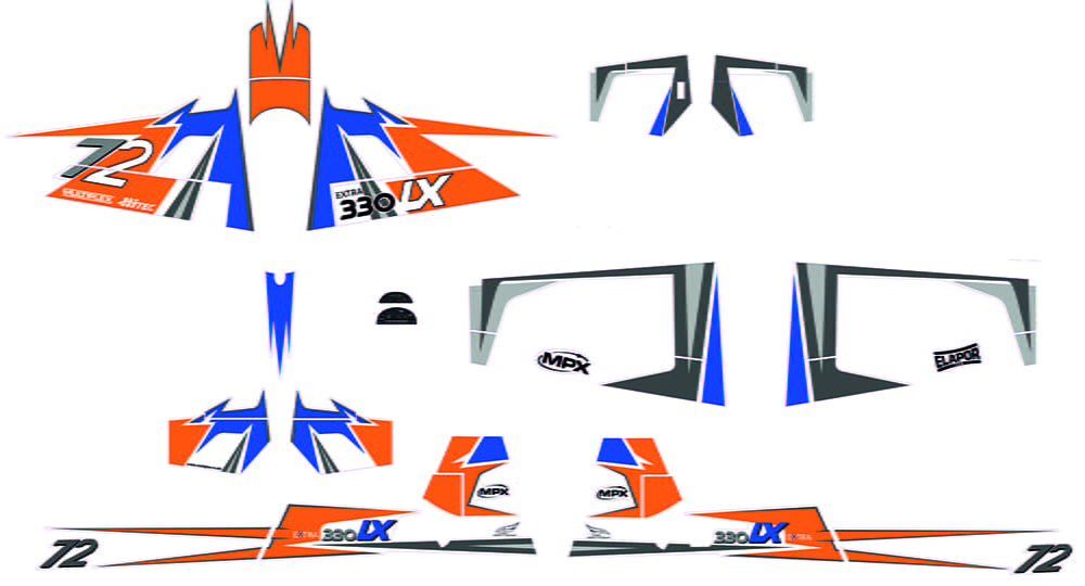 Multiplex Dekorbogen Extra 330LX - RC-Zubehoer