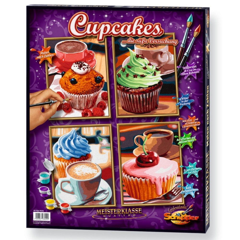 Schipper Malen nach Zahlen Cupcakes die süße Versuchung ( Quattro )