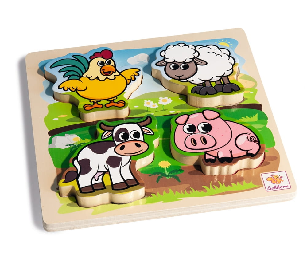 Eichhorn Fühl-Puzzle mit Stoff 5-tlg.