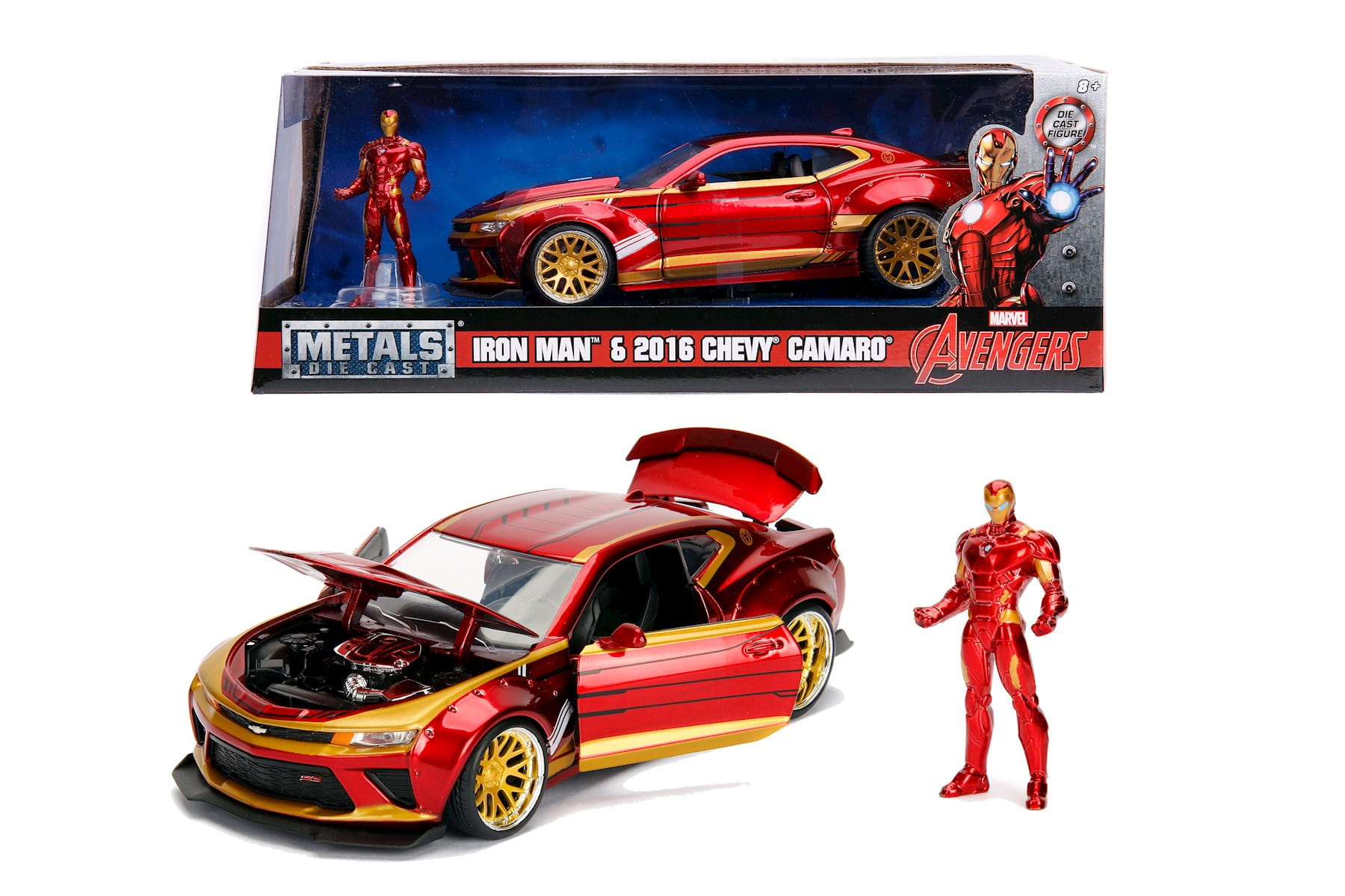 Jadatoys Ironman 2016 Chevy Camaro SS Marvel 1:24 Modellauto Jadatoys Ironman 2016 Chevy Camaro SS Marvel 1:24 Modellauto