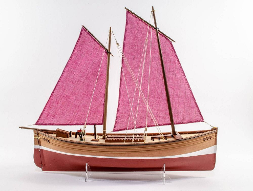 Fifie Lady Eleanor Fischerboot Bausatz 1:64 - Detailliertes Modell aus Holz