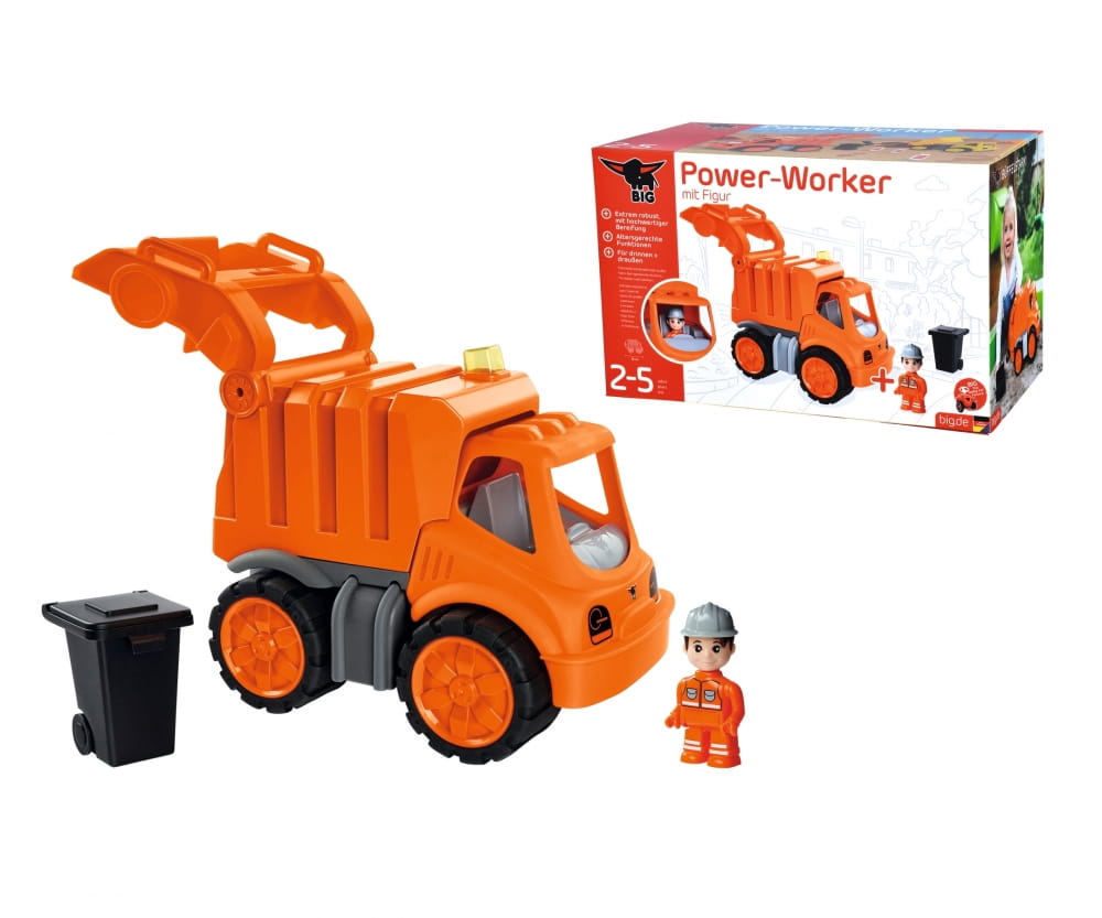 Big Power Worker Müllwagen + Figur