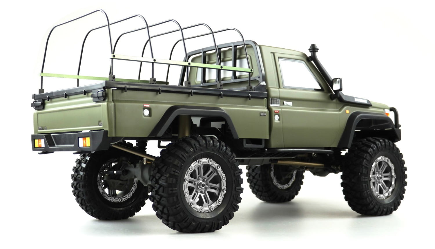 Amewi RC Scale Crawler AMXRock RCX10PS Pick-Up 1:10, RTR Militär grün