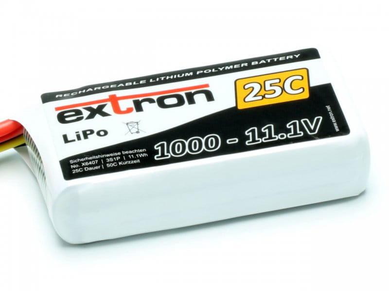 Extron LiPo Akku Extron X2 1000 - 11,1V (25C / 50C)