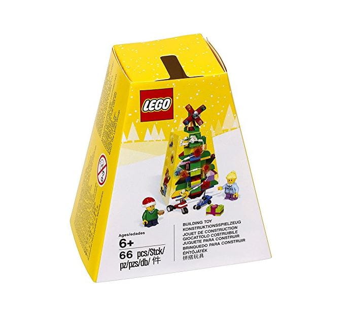 LEGO Weihnachtsschmuck Tannenbaum limitiertes Weihnachts Set mit 2 Minifiguren und 3 Urlaubsmodellen