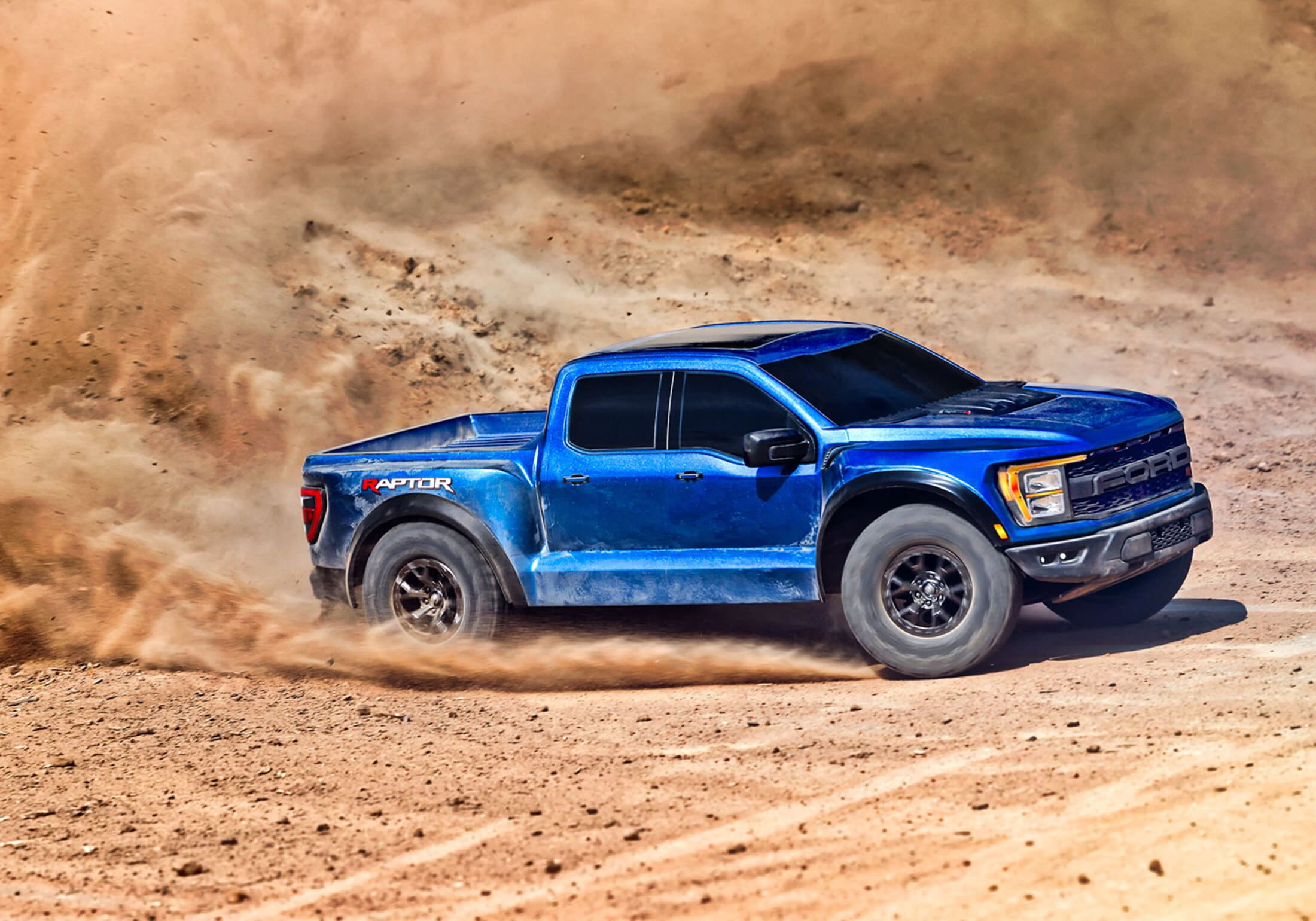 Traxxas RC Ford F-150 Raptor R 4x4 VXL 1:10 Pro Scale Truck RTR Blau