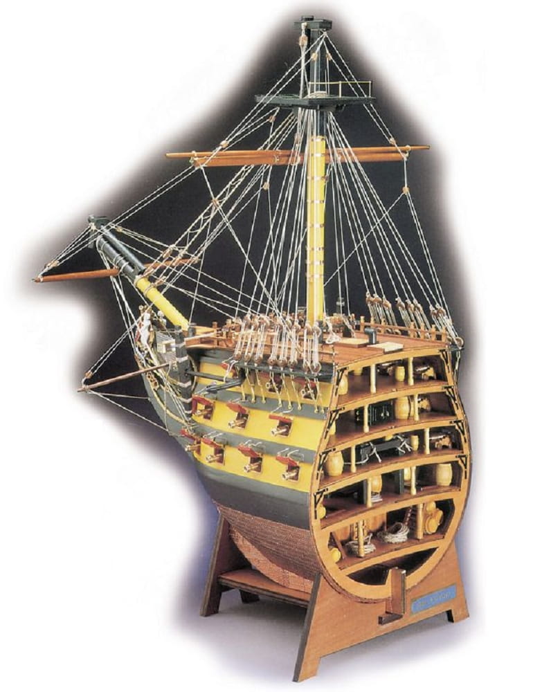 Bugschnitt Victory Modellbausatz 1_78 mit detaillierter Nachbildung der HMS Victory