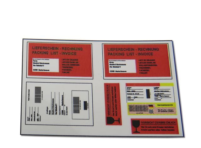 Thicon Paket-Versandaufkleber Set