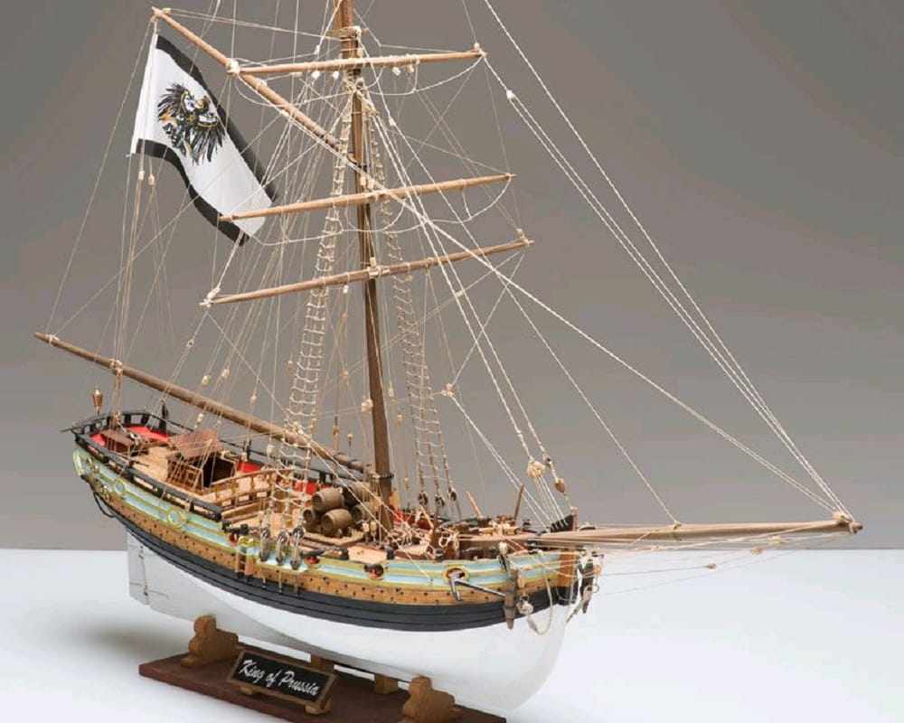 Modellbausatz Koenig von Preussen Schmugglerschiff 1_42 - Historisches Schiffsmodell