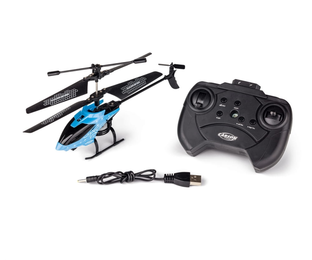 Carson RC Hubschrauber Starter Tyrann 230 IR 2Ch RTF cyan