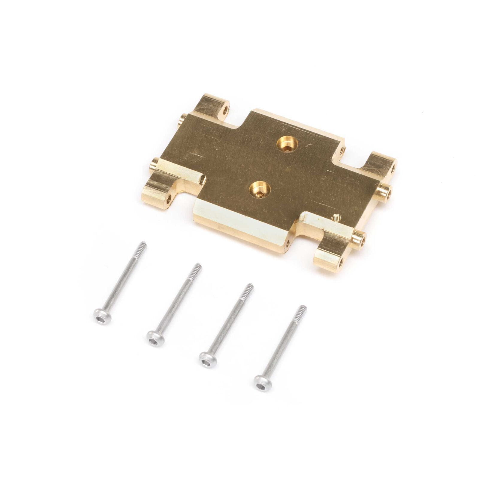 Axial Chassis Skid Plate_ Brass 19.5g AX24 - RC-Zubehoer