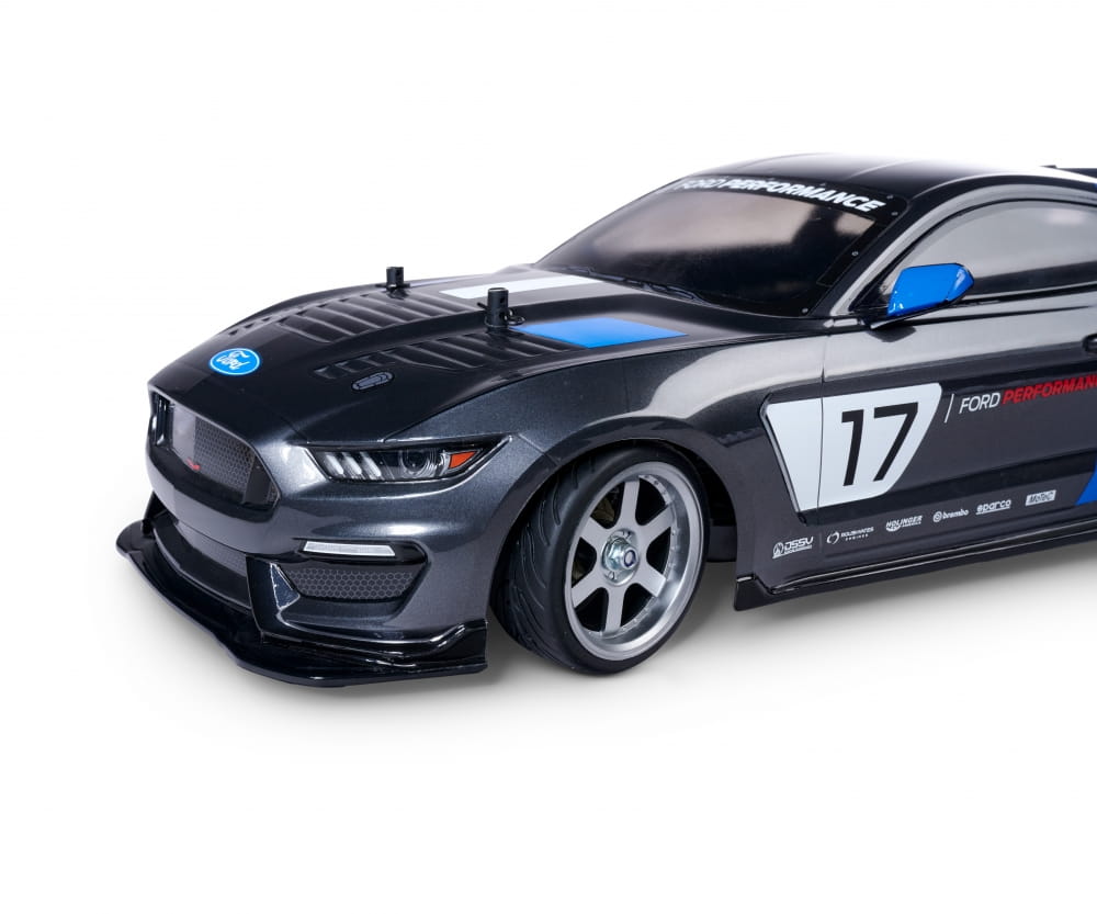 Carson Reifen mit Felgen 1_10 Raederset 5 Speichen -Design _4_ chrom_schwarz - RC-Zubehoer