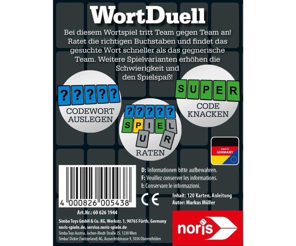 Zoch Wort Duell Spiel
