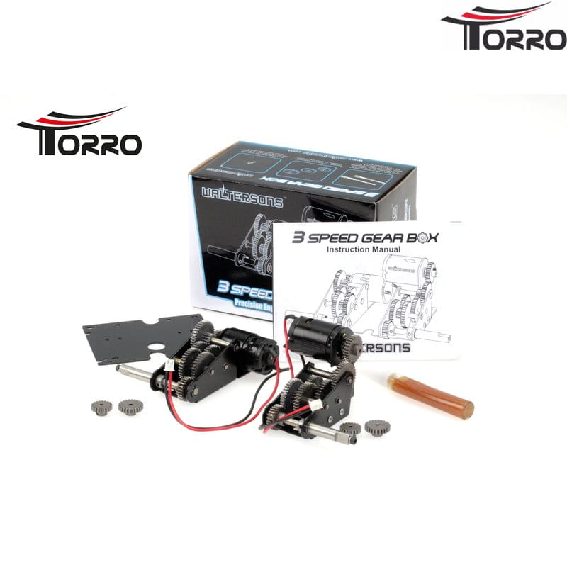 Torro Waltersons 3 Speed Motor-Metallgetriebe WT-622006 fuer Heng Long Koenigstiger _ Panther G - RC-Z