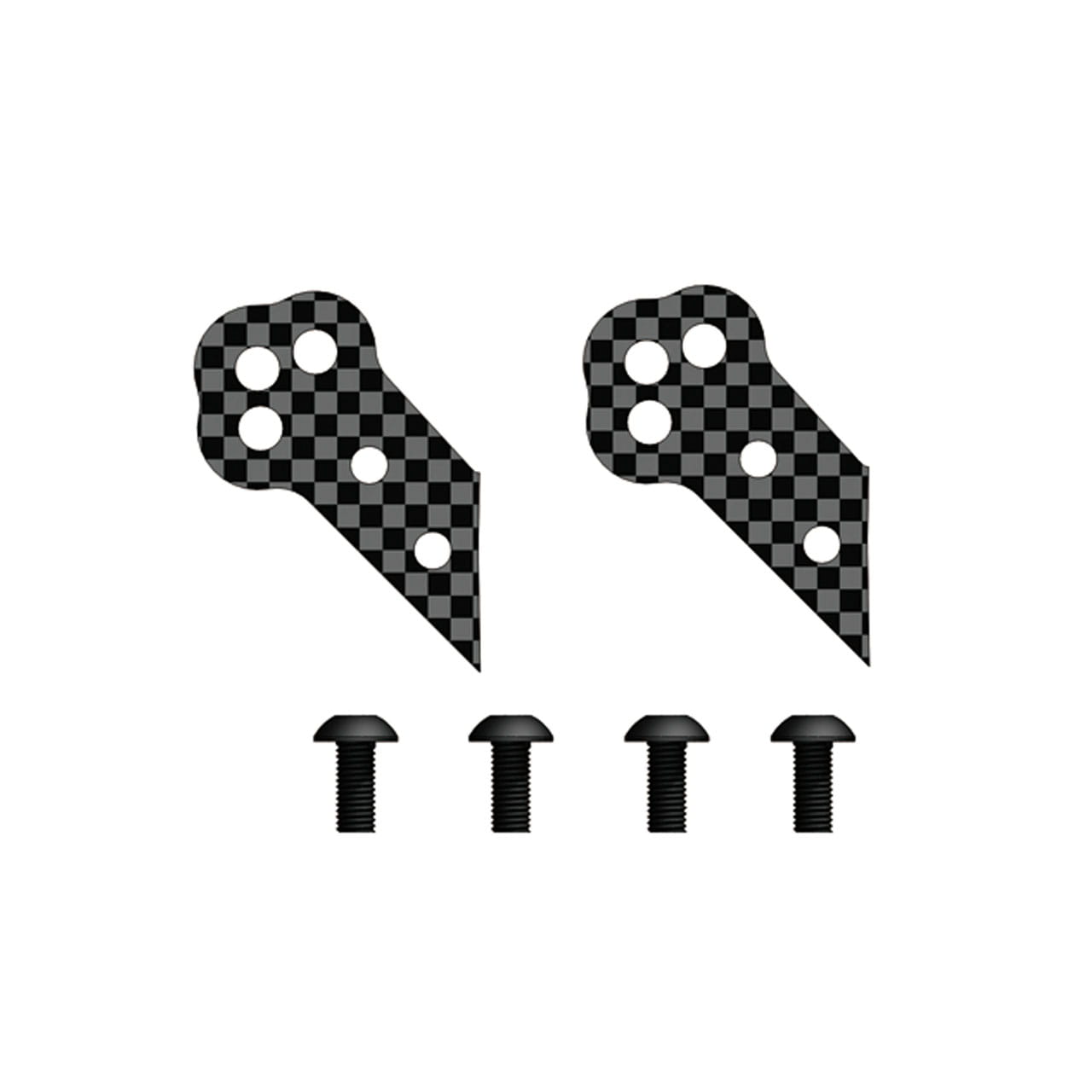 PR Racing Pro Steering Plates (Carbon Fiber Plates)m3x8mm*4pcs