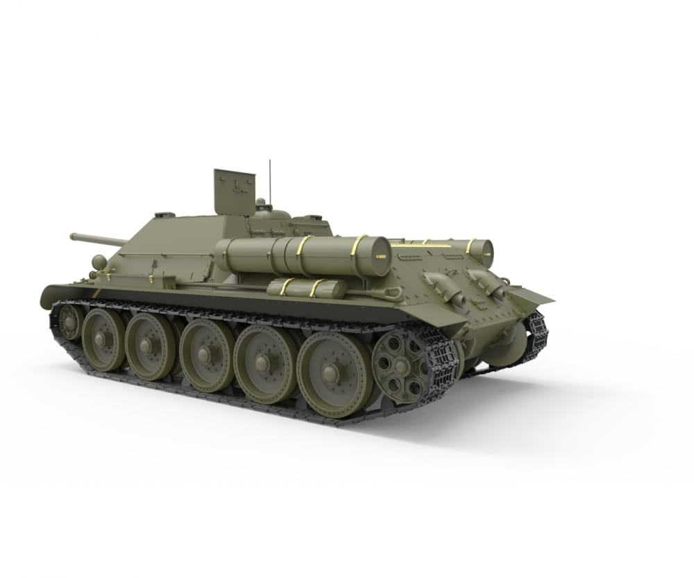 Plastikmodellbau von Miniart 1-35 su 85 mod 1943 mit prod inter