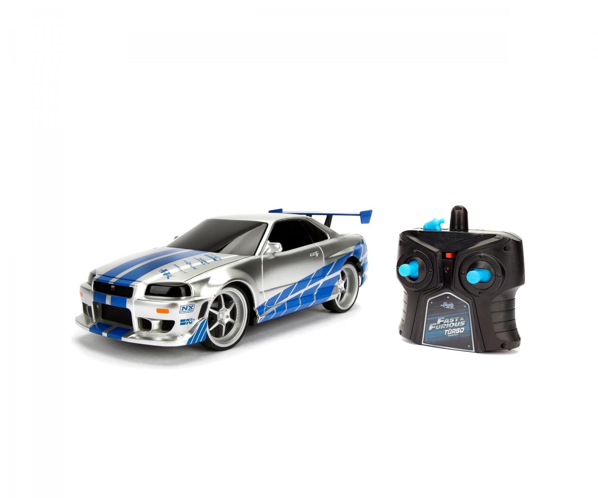 Jada Toys Fast _ Furious 2002 Nissan Skyline GTR RC 1_24 im silbernen Design