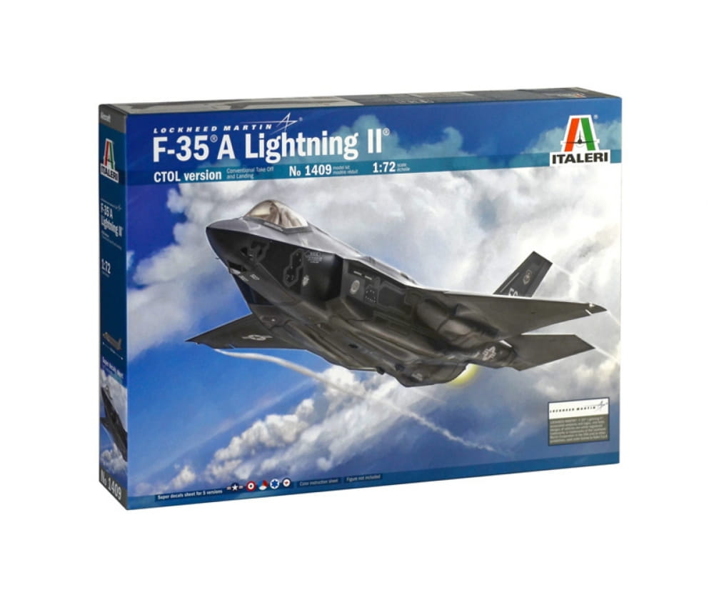 Italeri 1:72 F-35A Lightning II Flugzeug Plastik Modellbau Bausatz