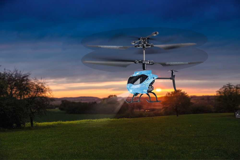 Carson RC Hubschrauber Starter Tyrann 230 IR 2Ch RTF cyan