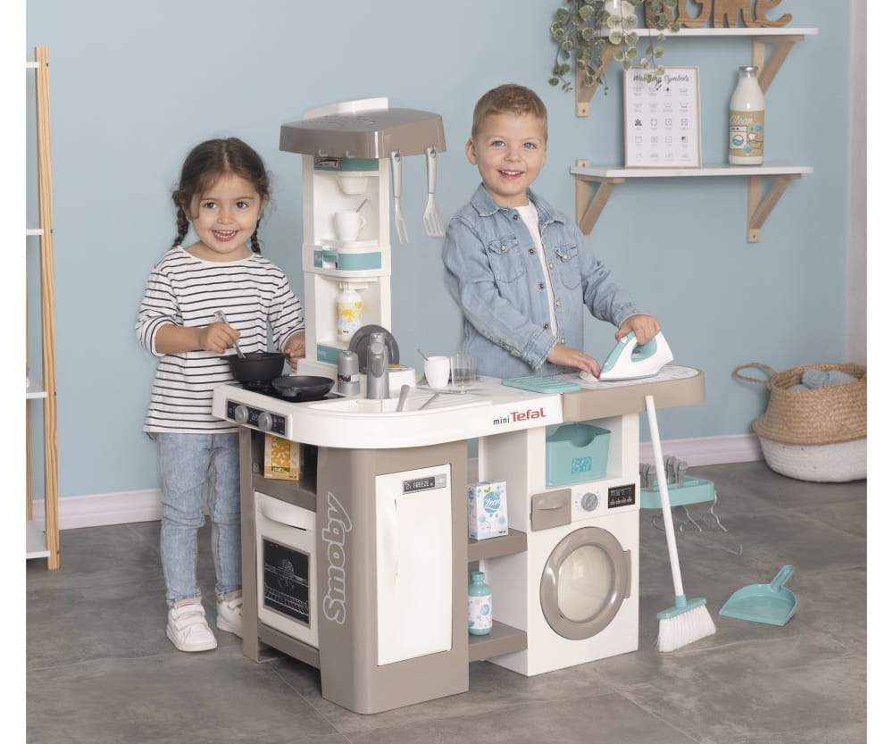 Smoby Tefal Studio Küche mit Waschmaschine