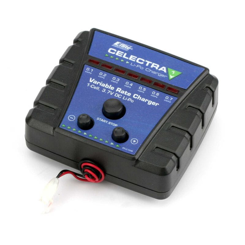 E-Flite Celectra 1S 3_7V DC LiPo Ladegeraet mit Adapter_