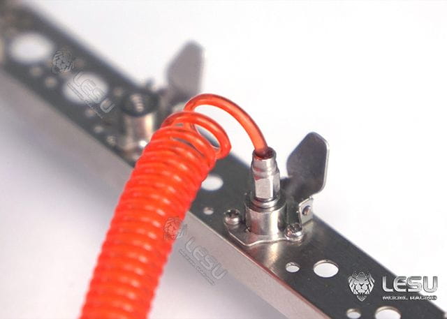 Lesu Druckluft-Kabel-Set rot/schwarz/weiß mit Anschlüssen