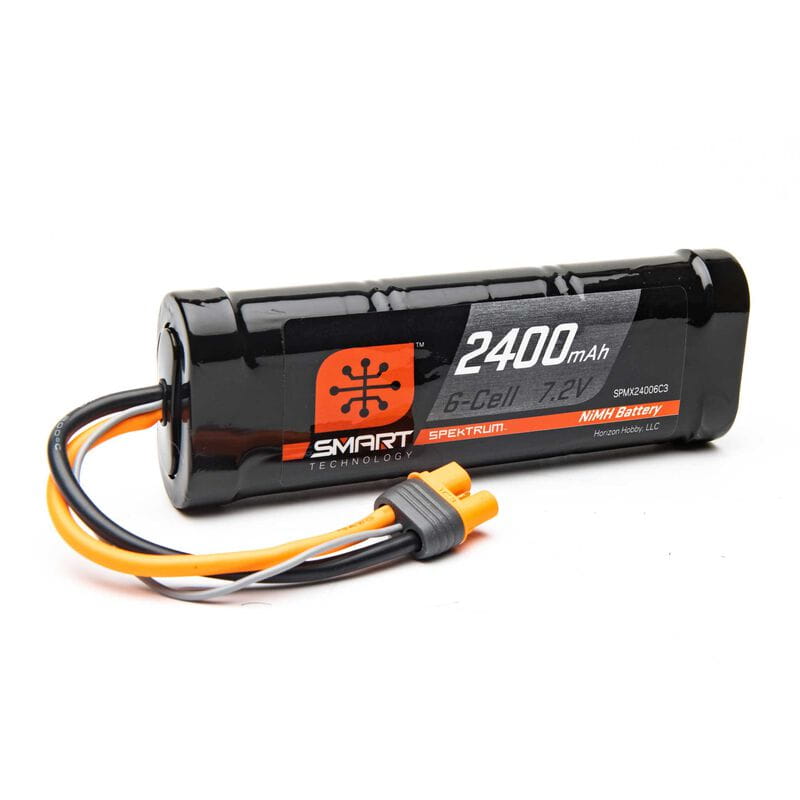 Spektrum 2400mAh 6-Cell 7.2V Smart NiMH Battery; IC3
