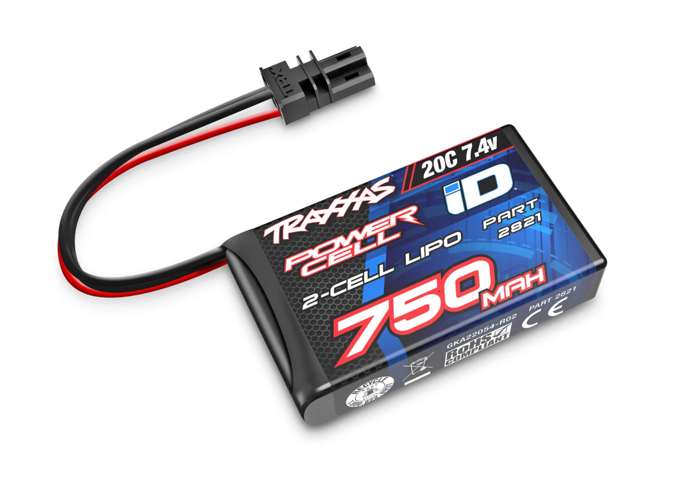 Traxxas LiPo Akku 750mAh 7_4V 2S 20C fuer TRX-4MT _ TRX-4M Modelle