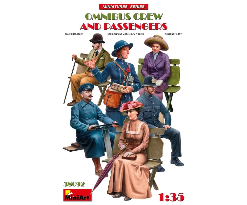 MiniArt 1:35 Figur Bus-Bes. / Passagie Plastik Modellbausatz MiniArt 1:35 Figur Bus-Bes. / Passagie Plastik Modellbausatz