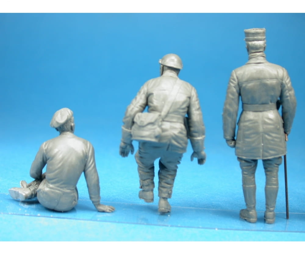 Plastikmodellbau von Miniart 1-35 fig franz panzerbesatzung ww2