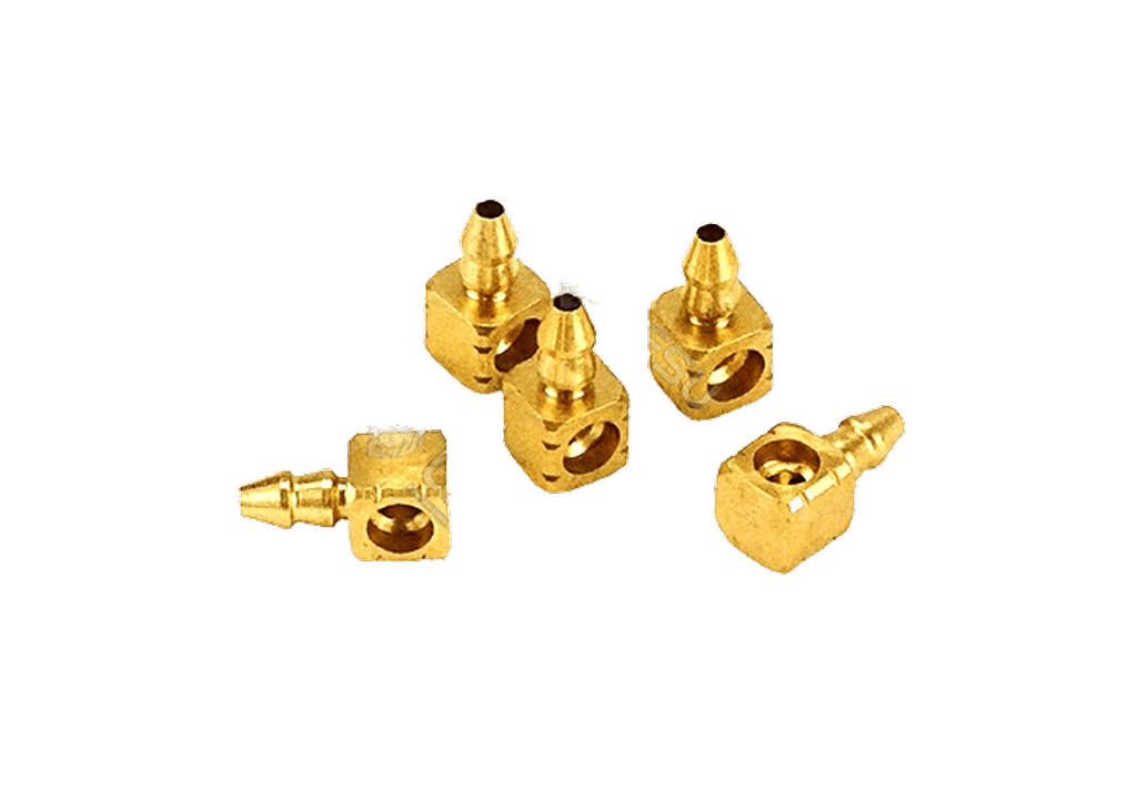 Lesu Hydraulik Loet-Anschlussnippel Messing gewinkelt 1Stueck - RC-Zubehoer