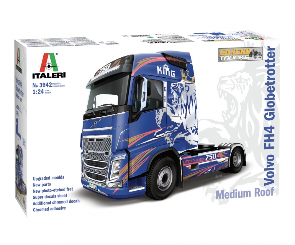 Italeri 1_24 Volvo FH4 Globetrotter _Medium Roof - RC-Zubehoer
