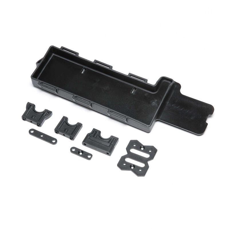 Losi Battery Tray_ Center Diff Mount_ 8XT - RC-Zubehoer