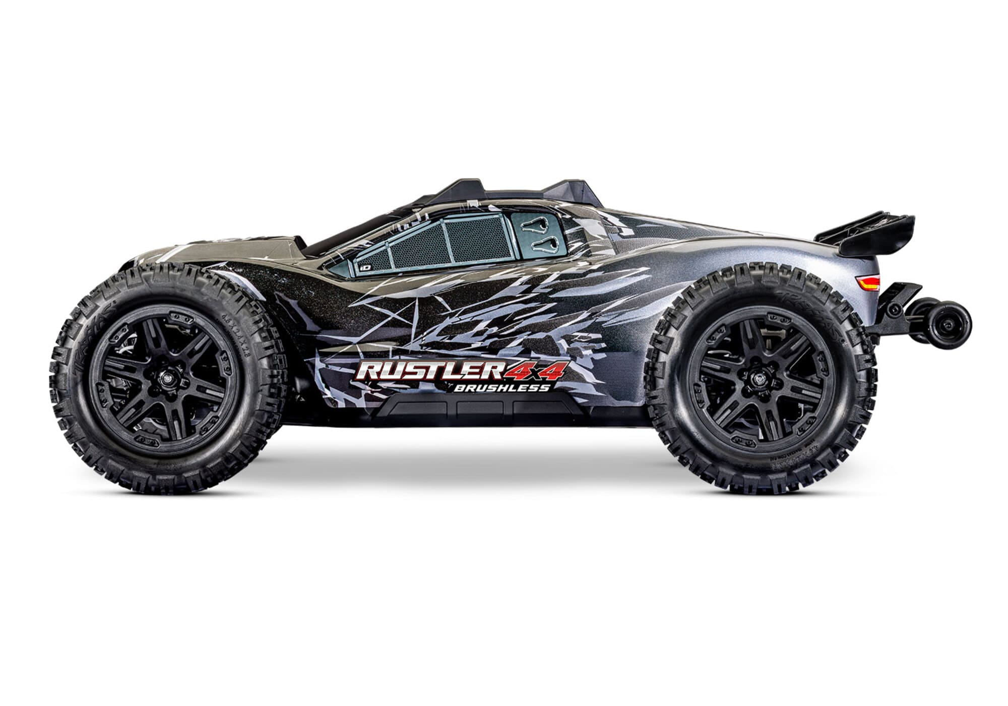 Traxxas Rustler 1_10 4X4 Brushless HD RTR Stadium Truck Schwarz