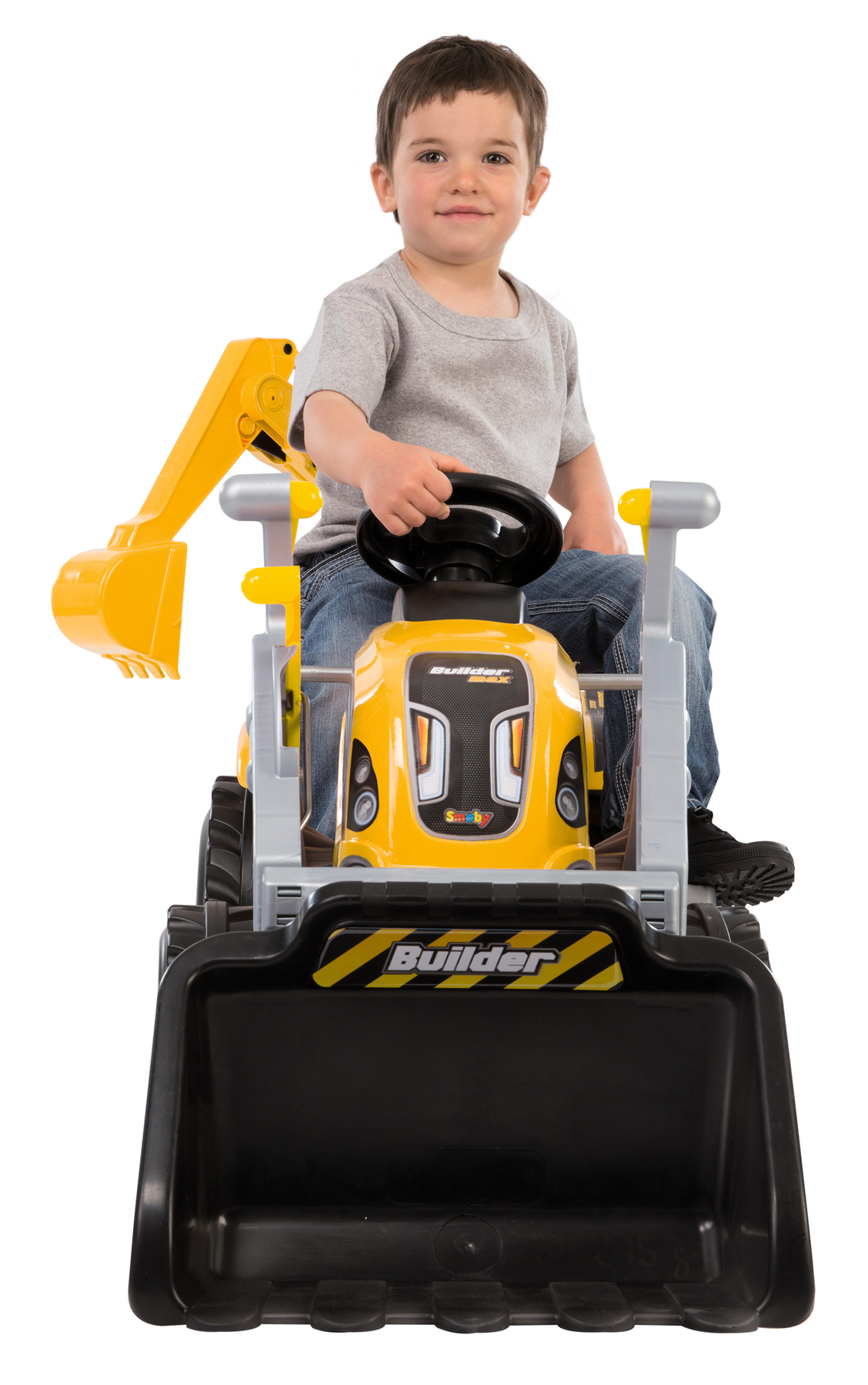 Smoby Traktor Builder Max + Anhänger + Bagger