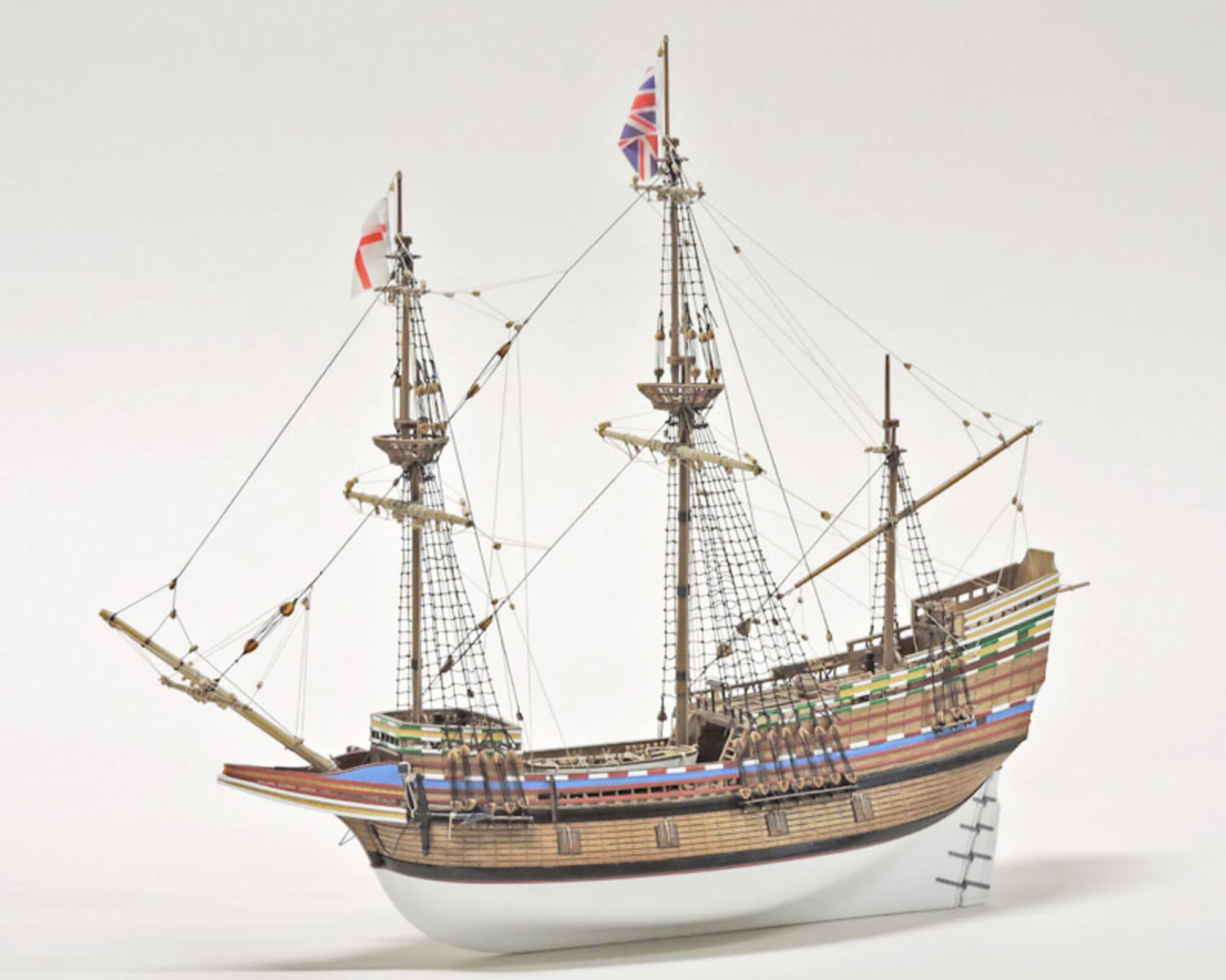 Mayflower Baukasten 1_64 - Historisches Modell der Pilgervaeter aus Holz