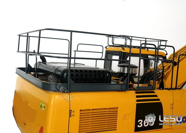 Lesu Gelaender-Set aus Edelstahl fuer 36t-Bagger 58300 - RC-Zubehoer